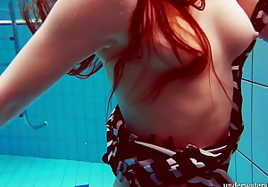 Nina Mohnatka so hot and sexy in the pool