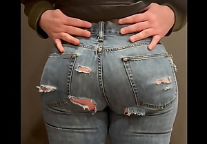Tight Jeans Big Booty Girl Let Me Grope