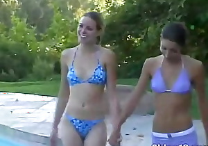 Hot tub teen lesbians get wet - Chloe 18