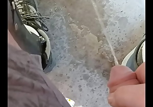 Pissing outside on my front porch
