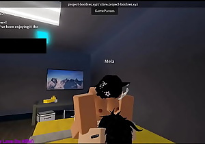 Thicc bitch gets fucked in a rich guy's dorm [ROBLOX]