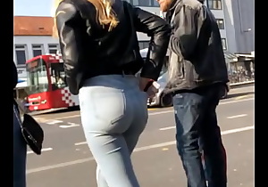 German Teens Sexy Jeans Candid