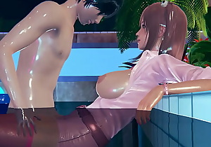 Pink anime girl fuck missionary pose in a pool - provide me the best VIP service and gets massive cumshot on her face 3d animation sfm