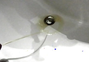 Big Yellow Pee in Sink