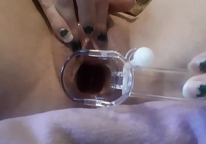 Showing the inside of my pussy