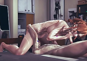 Hentai 3D Uncensored - Emily sucking 2 dicks and 69 - Japanese Asian Manga Anime Film Game Porn