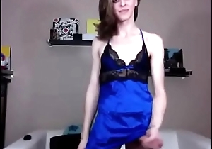Huge dick adjacent to blue dress