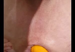 Extreme anal, 2 oranges in my ass