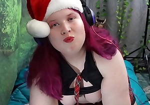 Chubby Chirstmas Tranny Makes a Gingerbread House Cums on it and Eats it POV