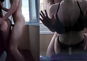 Couple were Caught fucking on the Balcony in Front of Neighbours. Public sex