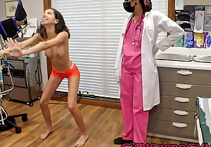 Mixed Cutie Genesis Gets 1st EVER Gyno Exam At Doctor Tampa  and Nurse Aria Nicole's Gloved Hands From GirlsGoneGynoCom