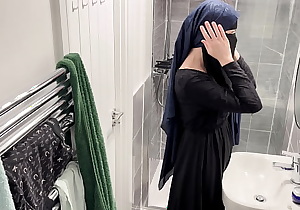 OMG! I didn't know arab girls do that. A hidden cam in my rental apartment caught a Muslim arab girl in hijab masturbating in the shower.