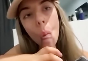 Young hot teen slut loves sucking cock on camera