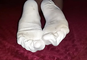 White dirty socks