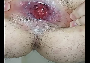 Anal with bottle after shower 4