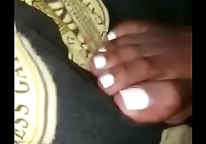 Ebony Feet Rubs Black Dick