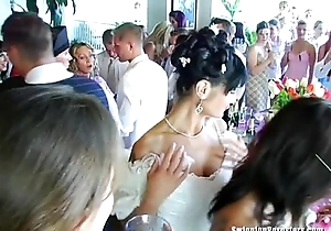 Wedding sluts are fucking helter-skelter public