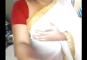 Desi mallu aunty yearning for nipple herself part 2