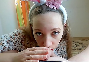 Sexy amateur bunny gives blowjob and sucks the Soul out of Older Man! Amazing Deepthroat  and Throatpie! POV Cum in Mouth! Active homemade porn by Nata Sweet