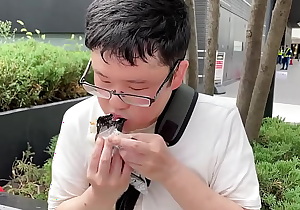 JAPANESE GAY BOY xxxSYAMUxxx(JUNPEI HAMASAKI) eat rice balls