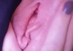 Close-up of my pussy waiting to be played with