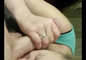 Wife on her knees giving a blowjob Part2
