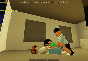 roblox girl gets a handsome 3-some with big dicks