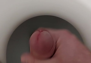 Peeing and cum in my friend's bathroom